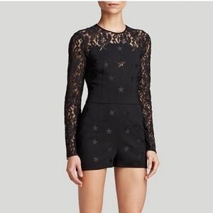 Torn By Ronny Kobo Star Romper Bayla Lace